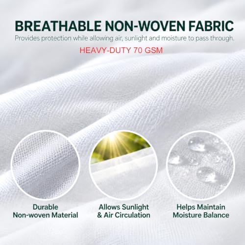 2 Pcs Plant Covers Freeze Protection for Winter, Rectangular