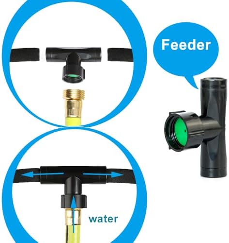 AMRITA 3/8"Soaker Hose Fittings Kit Drip Irrigation Connectors Set 15Pack