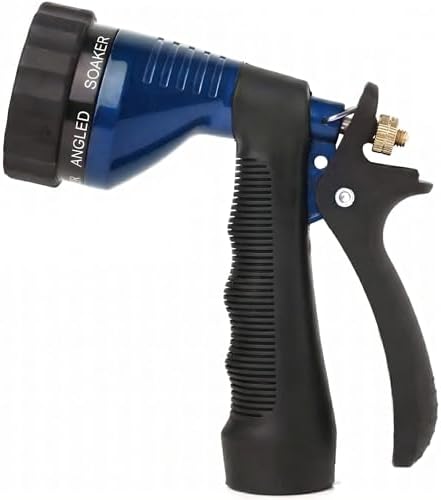 Water Hose Nozzle Spray Nozzle, Metal Garden Hose Nozzle with Adjustable Spray Patterns