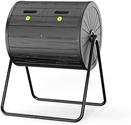Compost Bin Outdoor 37.5 Gallon Black
