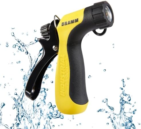 Dramm 12743 Industrial Hot Water Pistol, Brass, No Size, Yellow