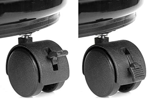 Fasmov 3 Pcs Plant Pallet Caddy Plant Stand Round Flower Pot Mover, Plant Pot Pallet Dolly Caster with Universal Wheels (Black)