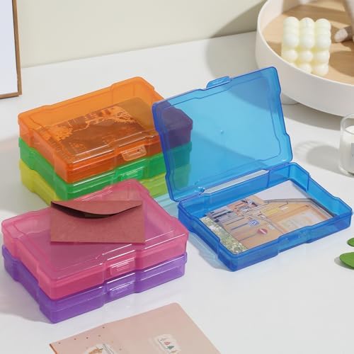 novelinks 10 Pack 4"x6" Color Photo Storage Boxes and Photo Box Organizers
