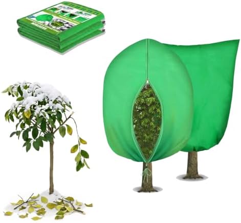 Plant Frost Cover 70x60 2Pk Zipper Green