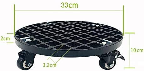 Planter Caddy Plant Stand with Locking Wheels Heavy Duty Outdoor Indoor 13 Inch 450 Lbs Capacity
