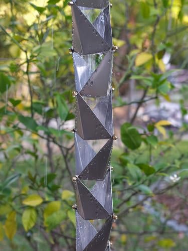 Nutshell Stores Origami Rain Chain - Stainless Steel - 9 Feet