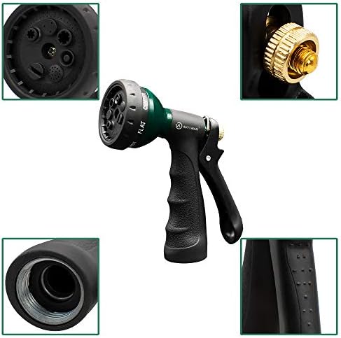 AUTOMAN Garden Hose Nozzle, Metal Water Spray Nozzle