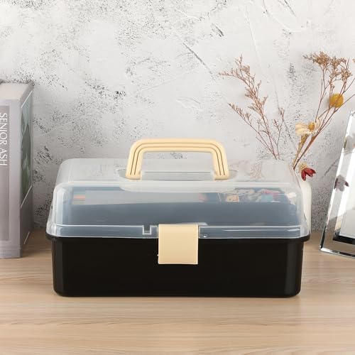 BTSKY 3-Layer Plastic Dividing Storage Box Craft Organizer and Storage