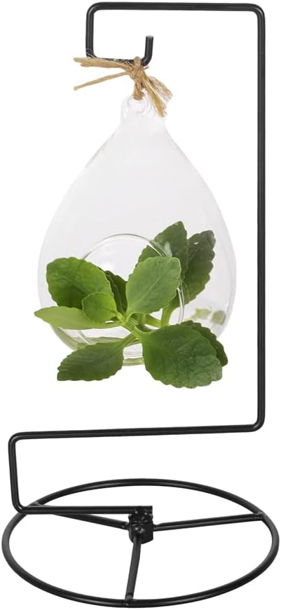 Ornament Display Stand Air Plant Stand Iron Hanging Stand Flower Pot Stand Rack Holder for Hanging Glass Globe Witch Ball Terrarium Christmas Ornament