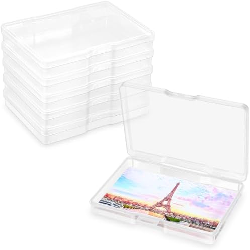 6 Pack Photo Storage Box 5 x 7 Inches, Photo Organizers and Storage