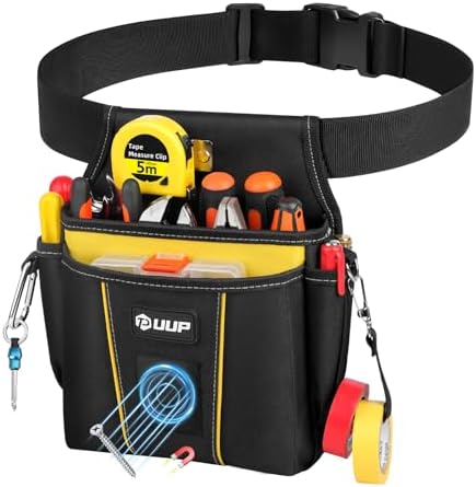 Tool Belt for Men, 10 Pockets Magnetic Tool Pouch Heavy Duty Toolbelt