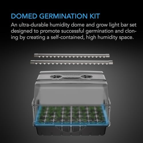 AC Infinity Heavy-Duty Humidity Dome with Full Spectrum LED Grow Light Bars