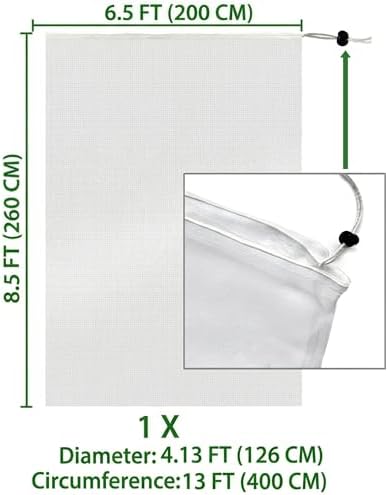 Fruit Tree Protection Bags 6.5x8.5 FT | Pack of 1 Garden & Insect Netting