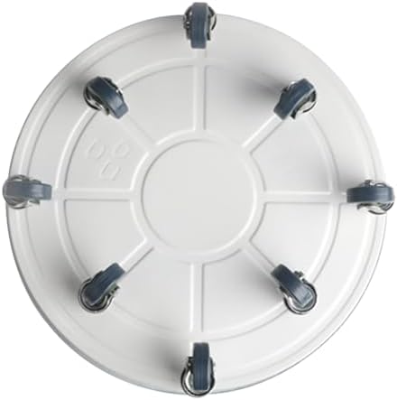 Rolling Plant Caddy Dolly with Wheels, 18" Heavy Duty Plant Stand on Casters for Planters, Wheeled Plant Roller Base for Indoor Outdoor Flower Pot, White, 1 Pack