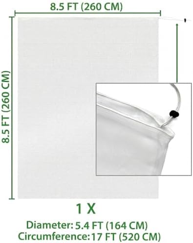 Fruit Tree Protection Bags 8.5x8.5 FT | Pack of 1 Garden & Insect Netting