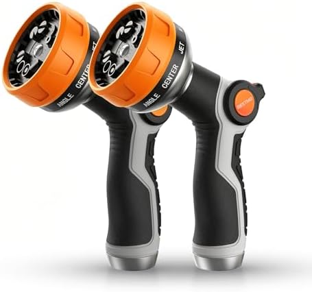 [2 Pack] RESTMO 10-in-1 Water Hose Nozzle, Garden Hose Sprayer for Outdoor