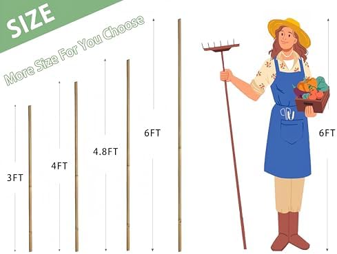 bamboo stakes,4Feet,65Pcs,Plant Bamboo Post,GUANGYE,Bamboo Garden Stakes
