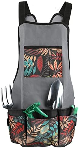Garden Apron Oxford Cloth Work Apron With Pockets Adjustable Heavy Duty Tool Apron for Men & Women