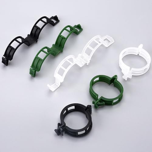 Winmany 100PCS Plant Support Garden Clips Tomato Supports/Connects Plants/Twine/Vines Trellis/Cages Vine Vegetable Fastening Clip Grafting Tools Make Grow Upright and Healthier