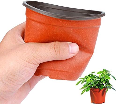 Nursery Pot, 75 Pcs 4 Inches Plastic Nursery Seed Starting Pots