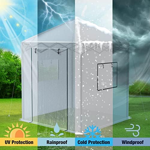 WORKPRO 94”x 94”x 99” Pop-up Greenhouse for Outdoors