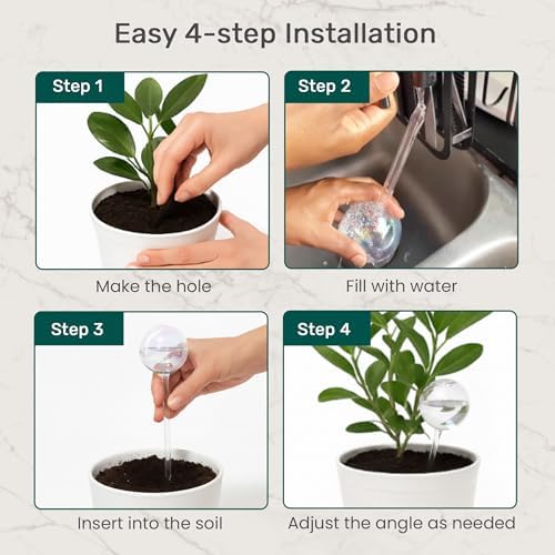 Watering Globe 10 Pack – Anti-Clog Plastic Inserts for Plant Globes