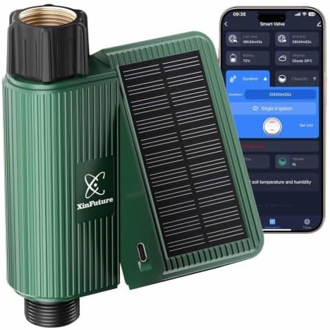 Solar WiFi Water Timer for Garden Hose, APP Smart Sprinkler Controller