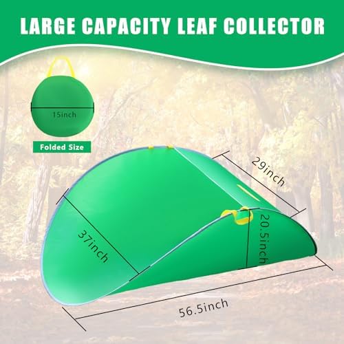 Leaf Collector, Portable Pop Up Leaf Bags, Foldable Leaf Pick Up Tools