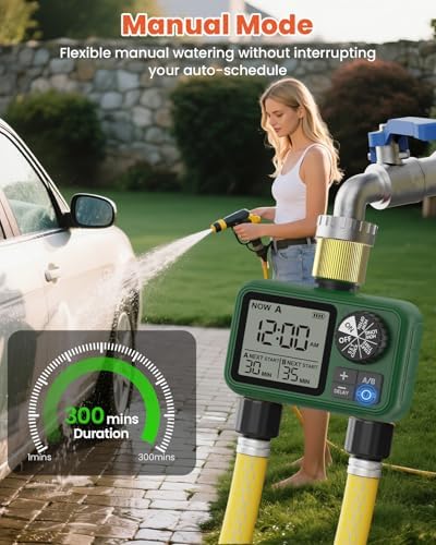 Water Timer for Outdoor Garden Hose, Sprinkler Timer for Garden