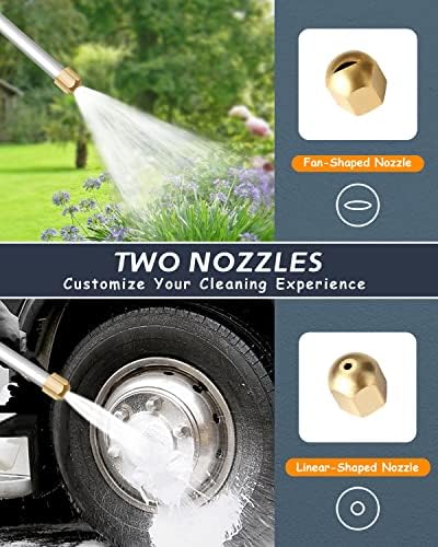 2027 Upgraded Jet Nozzle for Garden Hose Power Washer Wand