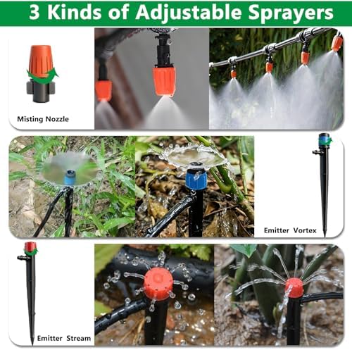 135PCS 240FT Automatic Drip Irrigation System Set