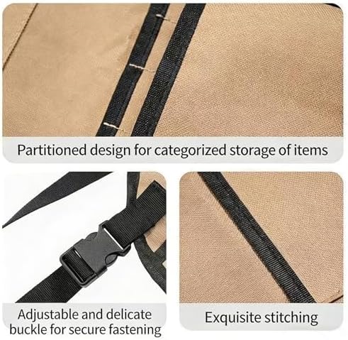 Gardening Apron with Pockets, Adjustable Oxford Garden Apron for Women Men