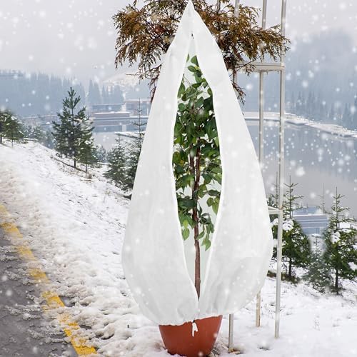 Gardzen 5-Pack Heavy Duty Plant Covers Freeze Protection, 54”×72”