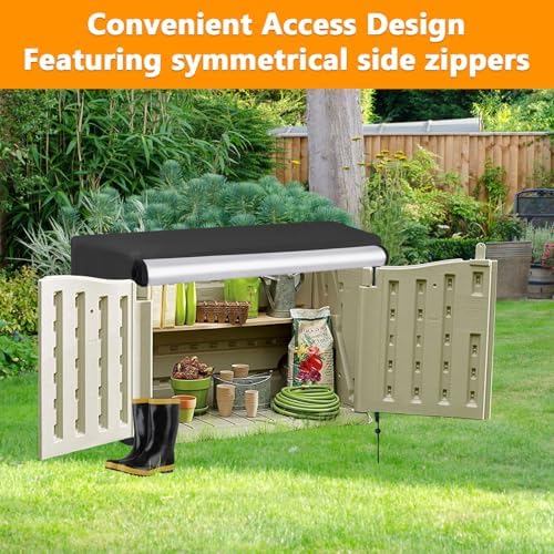 Outdoor Storage Shed Cover for Woodnaturl Outdoor Potting Bench,Heavy Duty Horizontal Cabinet Cover for Patio,43"L x 19"W x 37"H