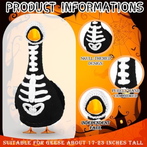 Abbylike Halloween Flamingo Skeleton Porch Goose Outfit Fit 23 Inch Statue