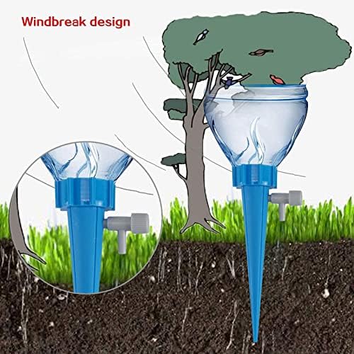 LABOTA 24 Pack Self Watering Spikes for Plant, Outdoor Automatic Plants Waterer, Insert Devices with Adjustable Vavle Switch for Garden Water Planter System Indoor & Outdoor