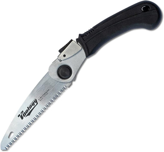 5" Folding Hand Pruning Saw for Gardening, Camping, Wood/Tree Cutting, Made with Heavy Duty SK-5 Steel (Black)