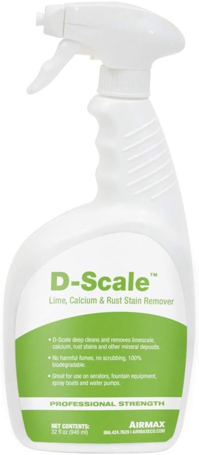 Airmax D-Scale Fountain and Aeration Cleaner, 32 ounce Sprayer, Case of 8