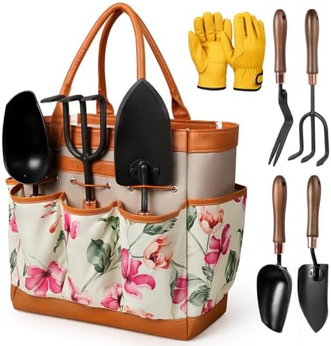 6-Piece Gardening Tool Set, Heavy-Duty Carbon Steel Head