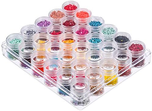 30 Grids Bead Organizer, Diamond Art Storage Containers, 1.15 x 1 Inch