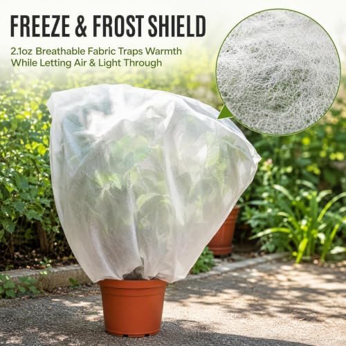 Plant Covers Freeze Protection, 6 x 50 Ft Floating Row Cover
