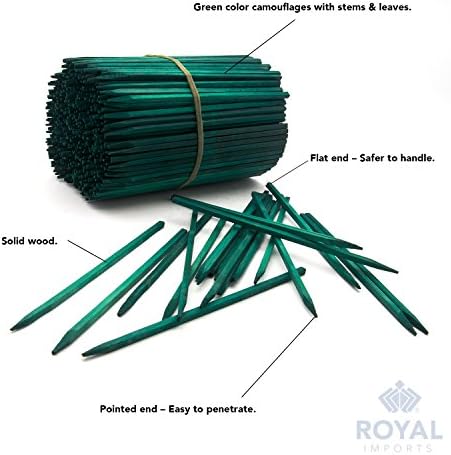 Royal Imports Wood Plant Stake 8" Floral Picks Sign Posting Garden Sticks