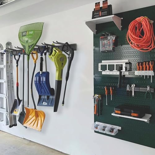 Aking Ace Wall Mount Tool Storage Rack, Adjustable Garden Tool Organzier