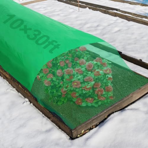 2.0 oz/yd² Plant Covers Freeze Protection, 10 x 30 ft, Green