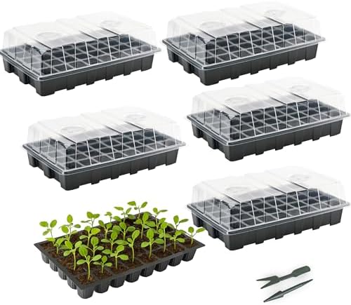 Mr. Pen- Seed Starter Tray Kits, 5 Set, Total 200 Cells