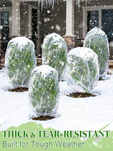 12 x 25 ft Greenhouse Cover Plastic Sheeting for Outdoor Plants