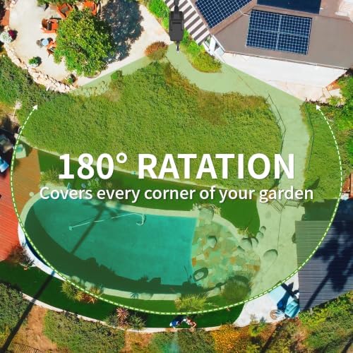 5/8" x 100 ft Heavy Duty Retractable Garden Hose Reel Black