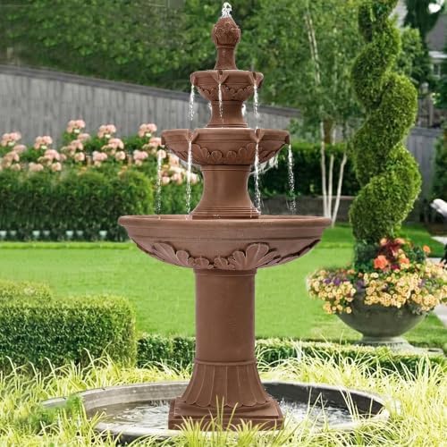 48.4" H Italian Outdoor Water Fountains, Fountains and Waterfalls