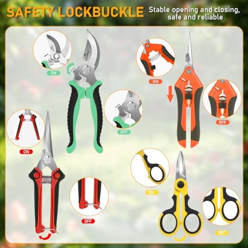 4-Pack Multifunctional Garden Scissors Set
