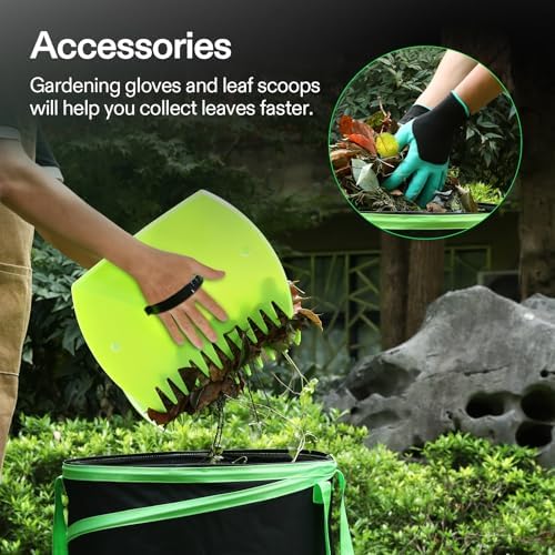 VIVOSUN 30-Gallon Collapsible Garden Bag, Yard Waste Containers